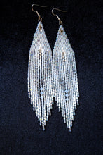 Load image into Gallery viewer, c̓u’énx̄ - winter - icicle w bicone crystal n sterling silver